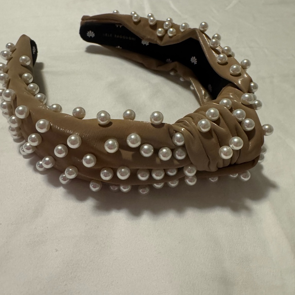 Lele sadoughi tan headband